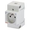 Prise modulaire pour rail DIN – standard français – 2P+T 16A – 2,5 modules - GEWISS - GW96524