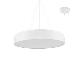 Suspension ronde avec diffuseur PS opalin 2700-3000-4000K Blanc mat - JUNE 2 P - INDIGO - SU15730