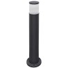 Borne ronde pour éclairage extérieur avec diffuseur en verre dépoli E27 Anthracite - INDIGO