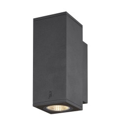Applique ext ENOLA carré S gris LED 7W 3000K/4000K IP65 up/down - SLV - 1003418