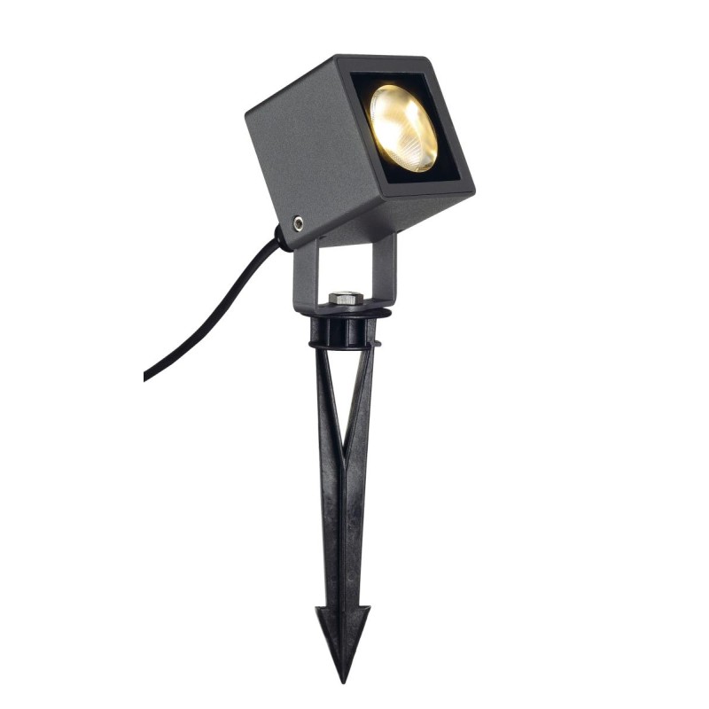 Project. ext. NAUTILUS 10 spot piquet carré gris LED 85W 3000K IP65 - SLV - 231035