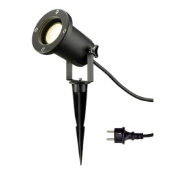 Projecteur extérieur BIG NAUTILUS spot sur piquet noir GU10 11W max. IP65 - SLV - 227410