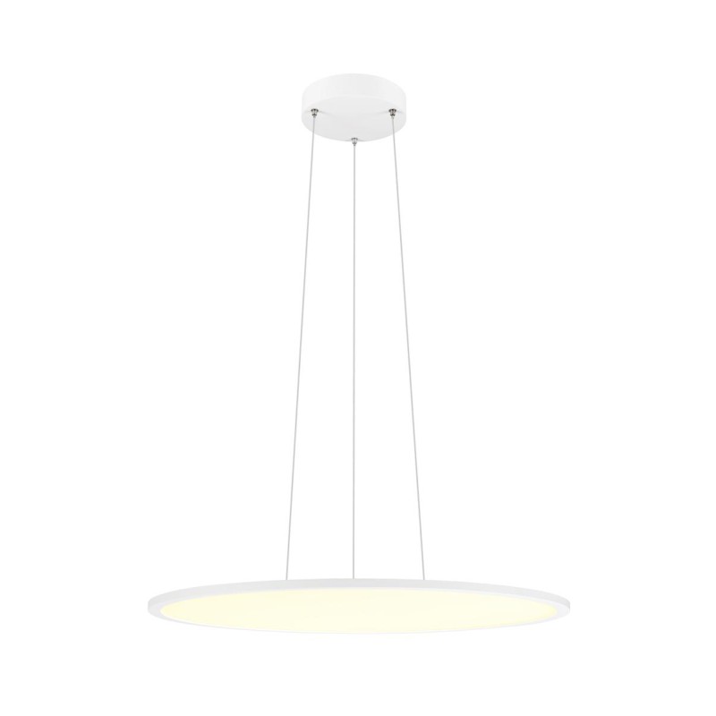 Suspension PANEL 60 rond DALI longueur 200 cm 3000/4000K 90° blanc - SLV - 1010428