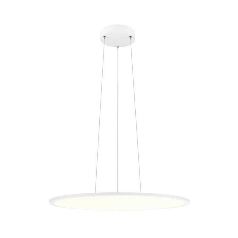 Suspension PANEL 60 rond DALI longueur 200 cm 3000/4000K 90° blanc - SLV - 1010428
