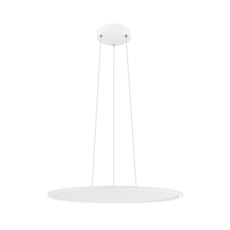 Suspension PANEL 60 rond DALI longueur 200 cm 3000/4000K 90° blanc - SLV - 1010428
