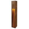 Borne extérieure RUSTY® SLOT 80 fonte rouillée LED 9W 3000K IP55 bord mer - SLV - 233457