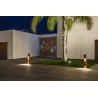 Borne extérieure RUSTY® SLOT 80 fonte rouillée LED 9W 3000K IP55 bord mer - SLV - 233457