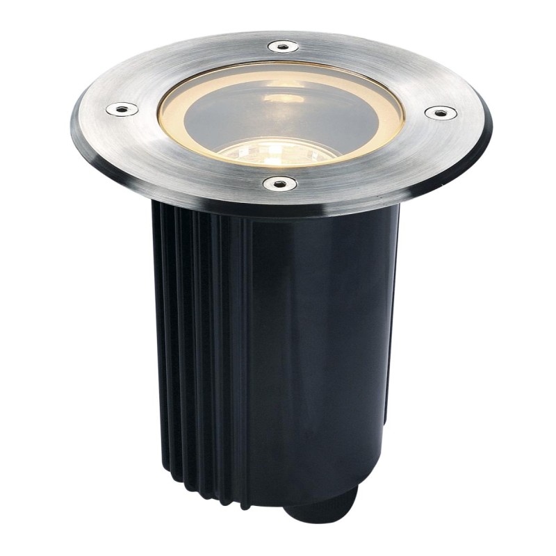 Encastré de sol DASAR 115 QPAR51 GU10 rond inox 316 max. 35W IP67 - SLV - 229320