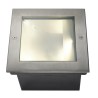 Encastré asymétrique carré DASAR 255 inox 316 34W 3000K - SLV - 229383