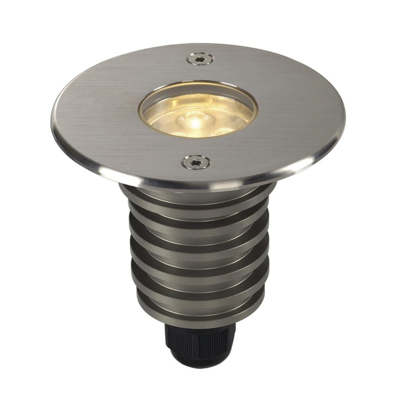 Encastré DASAR 920 rond LED 230V collerette inox 316 55W 3000K IP67 - SLV - 233520
