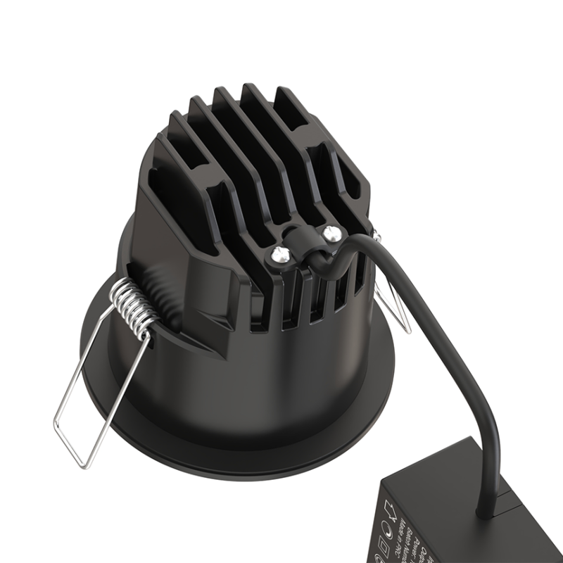 SOLUM - HYDRA Spot encastré noir 10W, 700-760Lm, 40°, dimmable, CCT 2700K/3000K/4000K - S0101090D