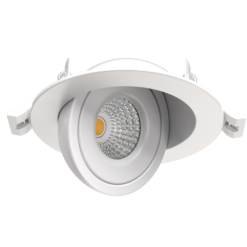 SOLUM - LEO Spot encastré blanc 8W, 690Lm, CCT 2700K/3000K/4000K, Orientable 90°, Rotatif 360° - S0150790D
