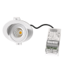 SOLUM - LEO Spot encastré blanc 8W, 690Lm, CCT 2700K/3000K/4000K, Orientable 90°, Rotatif 360° - S0150790D