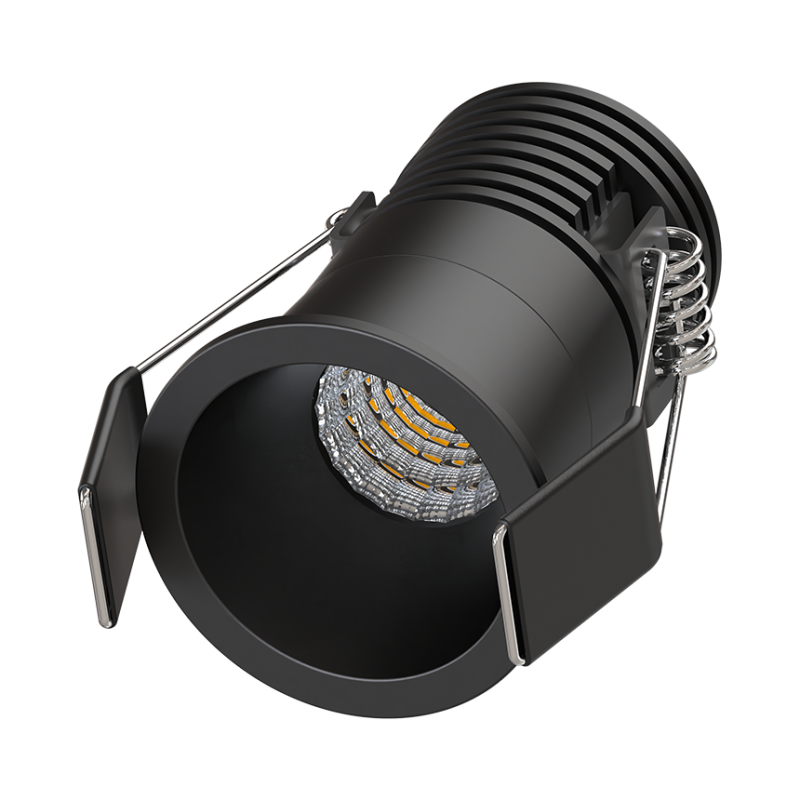 SOLUM - LYRA Mini Spot encastré noir 5W, CCT 2700-3000-4000K, 250-300Lm, dimmable, basse luminance - S0220490D