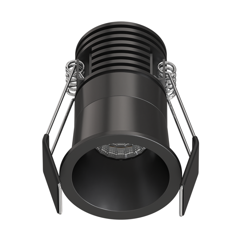 SOLUM - LYRA Mini Spot encastré noir 5W, CCT 2700-3000-4000K, 250-300Lm, dimmable, basse luminance - S0220490D