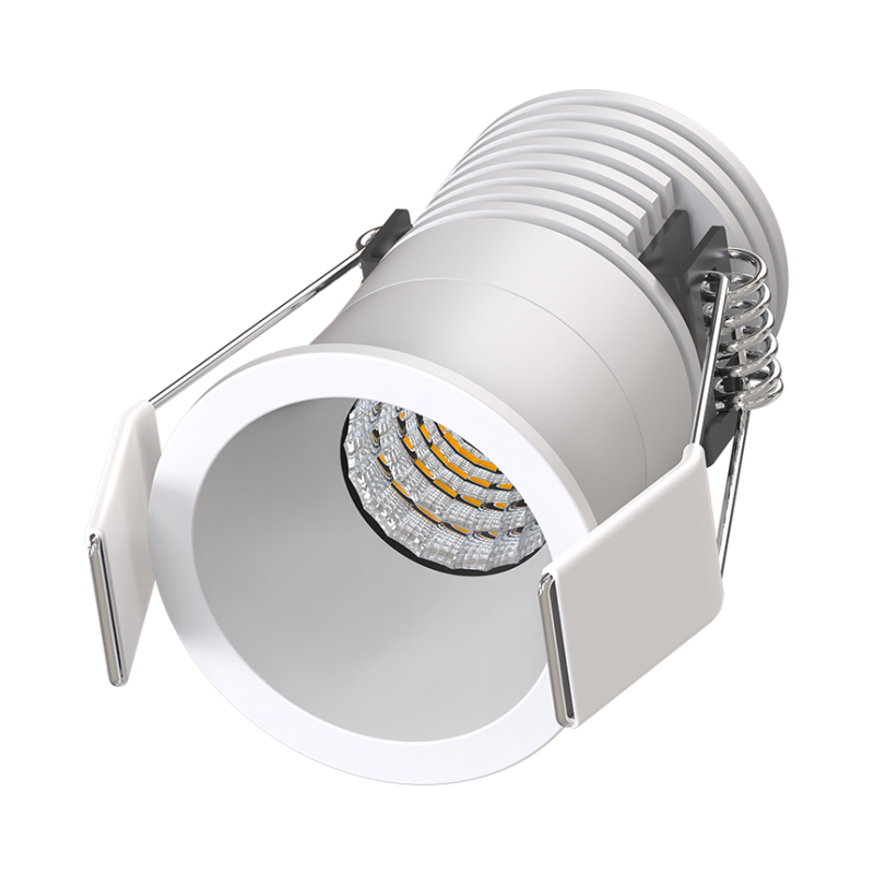 SOLUM - LYRA Mini Spot encastré blanc 5W, CCT 2700-3000-4000K, 350-400Lm, dimmable, basse luminance - S0210490D