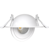LEO Spot encastré alu brossé 8W, 690Lm, CCT 2700K/3000K/4000K, Orientable 90°, Rotatif 360° - SOLUM - S0170790D
