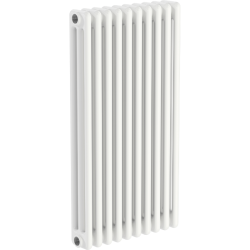 Radiateur en acier tubulaire vertical blanc - IVREA - THERMADOR