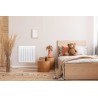 Radiateur chaleur douce connecté horizontal blanc brillant - BILBAO 4 - THERMOR