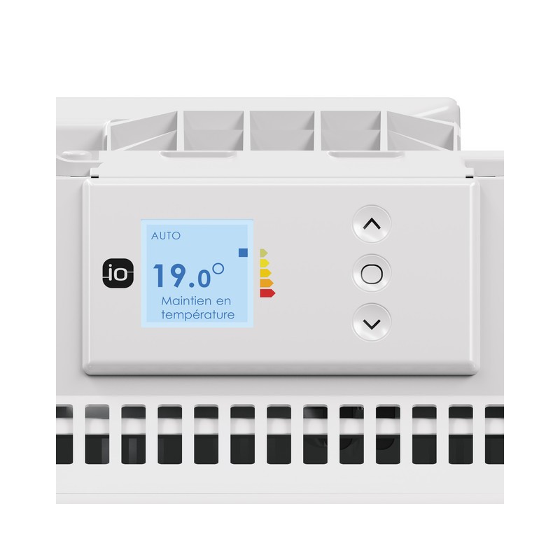 Radiateur connecté gain de place horizontal blanc mat 1250W INGENIO 4 -THERMOR - 479324