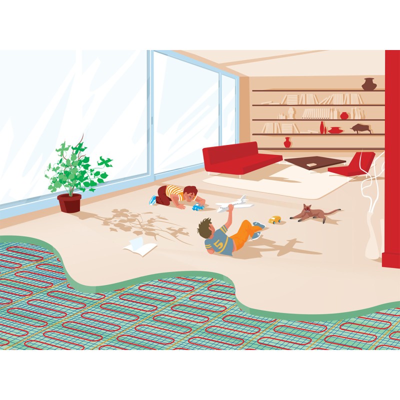 Plancher chauffant électrique sans thermostat largeur 85cm - KS - THERMOR
