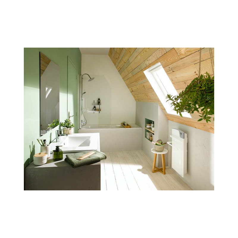 Sèche-serviettes digital avec soufflerie 1400W blanc MAJORQUE - THERMOR - 493151