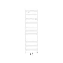 Sèche-serviettes eau chaude étroit 500W raccordement central blanc brillant RIVA 4 - THERMOR - 471611