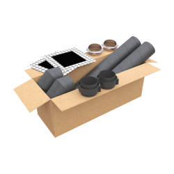 Kit de raccordement pour chauffe eau thermodynamique D160mm - UBBINK - 188850