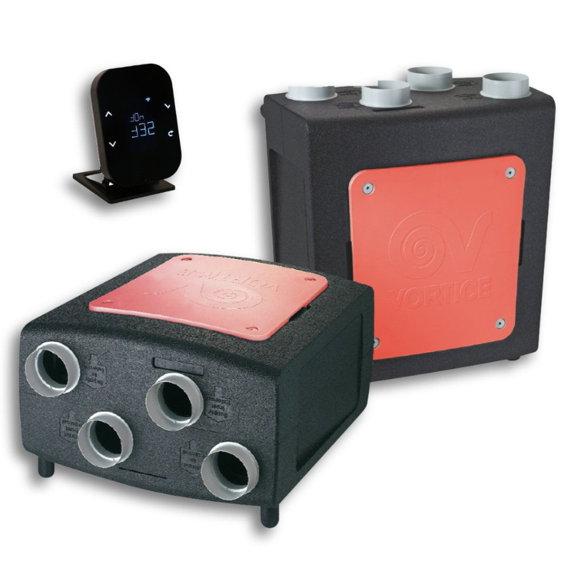VMC double flux autoréglable by-pass 100 % automatique - VORTICE - VDFT4