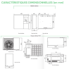 Ensemble Pompe à chaleur Air Eau Monobloc IXTRA M Compact monophasé - ATLANTIC