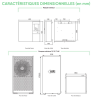 Ensemble Pompe à chaleur Air Eau Monobloc IXTRA M Compact triphasé - ATLANTIC