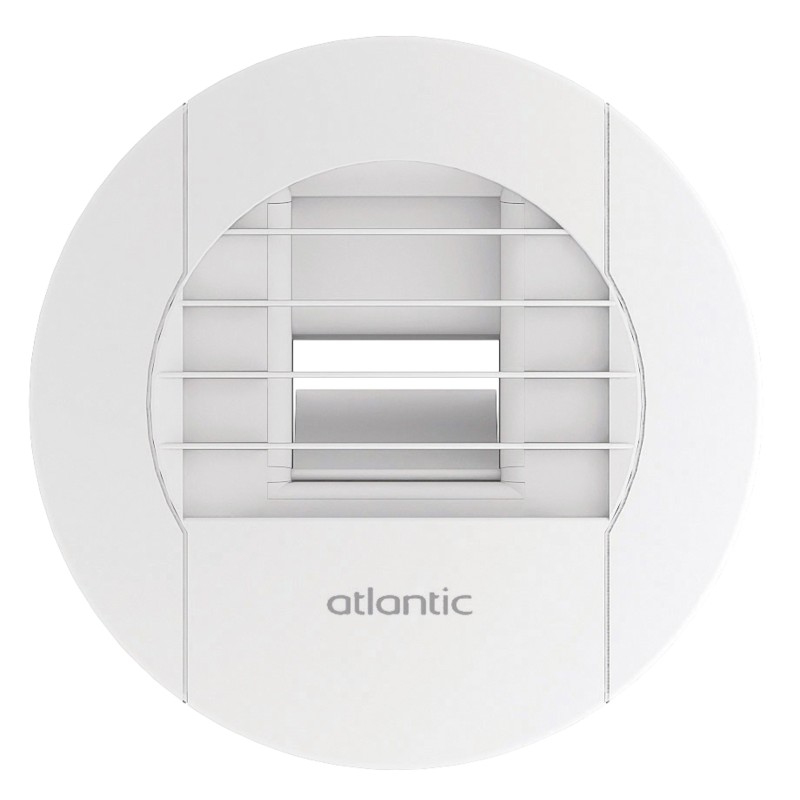 Bouche hygroréglable SDB/WC débit 5/40-30 électrique 230V détection de présence 80mm fixation griffes - BHBW - ATLANTIC - 526037