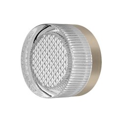 Applique murale ou plafonnier avec diffuseur en verre pyramidal clair GX53 9W 3000K Nickel mat - VITEL GX53 - INDIGO - WA25345