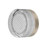 Applique murale ou plafonnier avec diffuseur en verre pyramidal clair GX53 9W 3000K Nickel mat - VITEL GX53 - INDIGO - WA25345