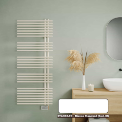 Sèche-serviettes électrique 750W blanc collecteurs à gauche FUNKY S - IRSAP