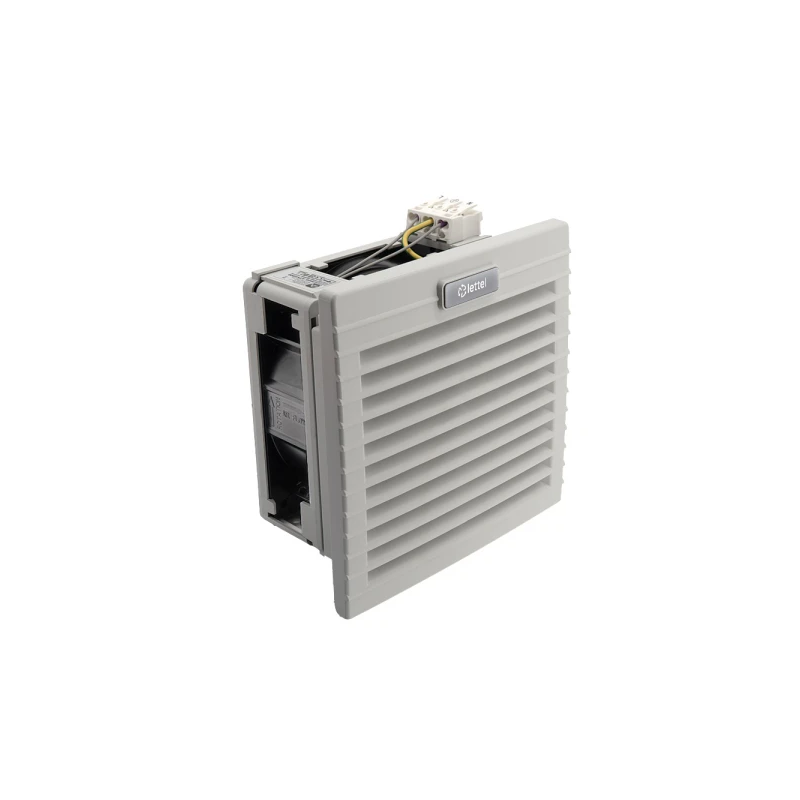 Grille 150x150 avec ventilateur 24V et filtre pour armoire électrique - LETTEL - GTA-125-VFF-24