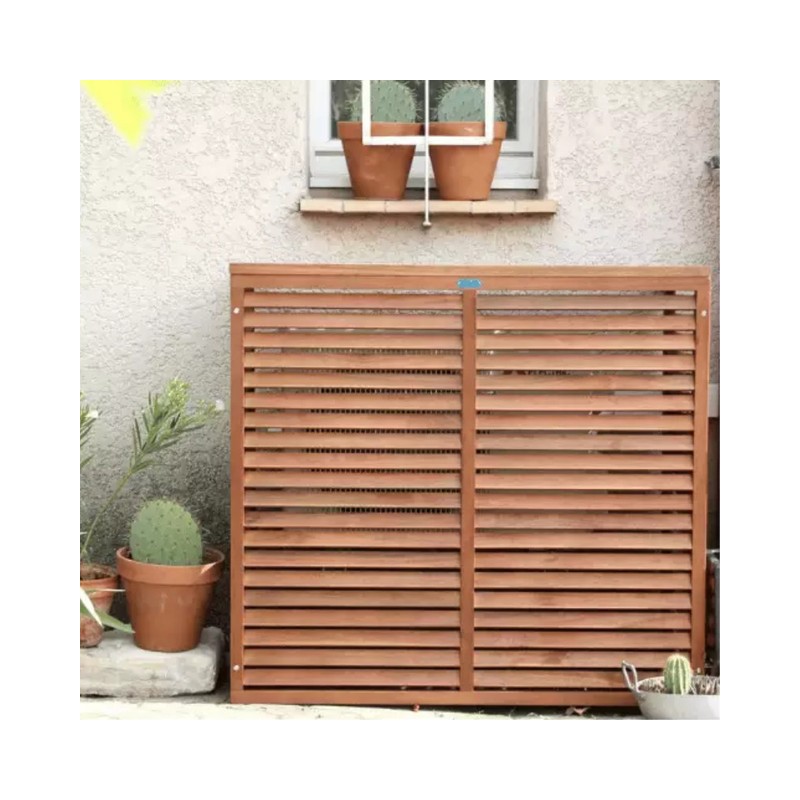 Cache unité extérieure aluminium blanc - DECOCLIM