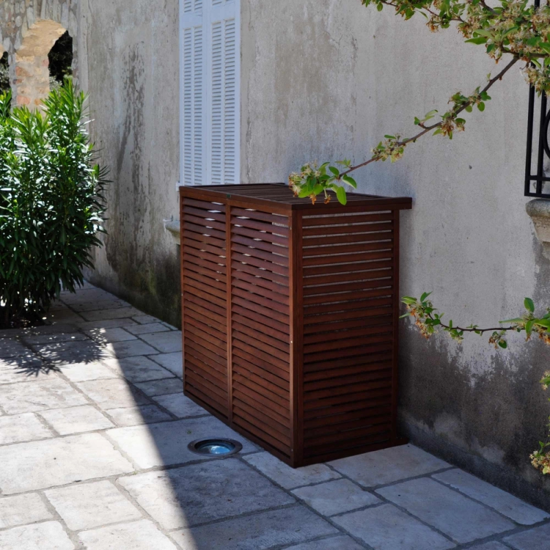 Cache unité extérieure aluminium blanc - DECOCLIM