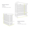 Cache unité extérieure aluminium blanc - DECOCLIM