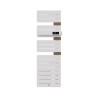 THERMOR - Sèche-serviettes connecté Allure 4 500W Mat à gauche Blanc brillant - 483334