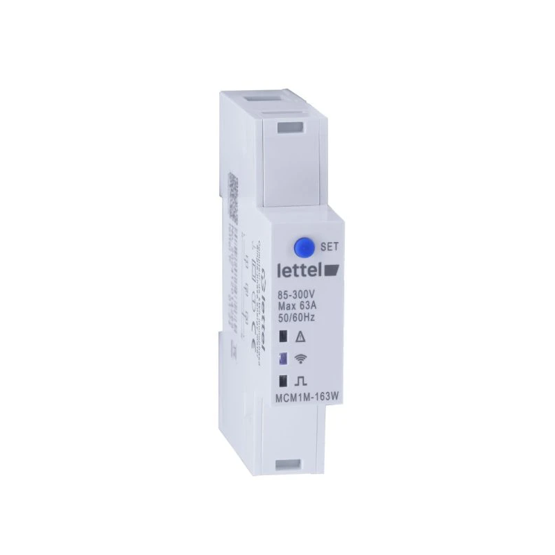 Compteur monophasé multimesure direct 63A. Com Wifi et appli smartphone. - LETTEL - MCM1M-163W