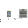 Grille 150x150 avec ventilateur 24V et filtre pour armoire électrique - LETTEL - GTA-125-VFF-24