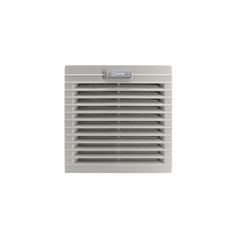 Grille 150x150 avec ventilateur 24V et filtre pour armoire électrique - LETTEL - GTA-125-VFF-24