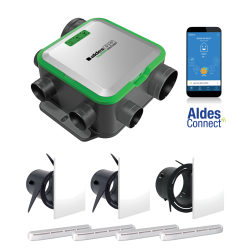 Kit VMC simple flux autoréglable connectée EasyHOME PureAIR COMPACT Premium - ALDES - 11033060