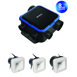 Kit VMC simple flux EasyHOME HYGRO COMPACT Premium MW BDH - ALDES - 11033451