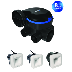 Kit VMC simple flux EasyHOME HYGRO Classic BDH - ALDES - 11033531